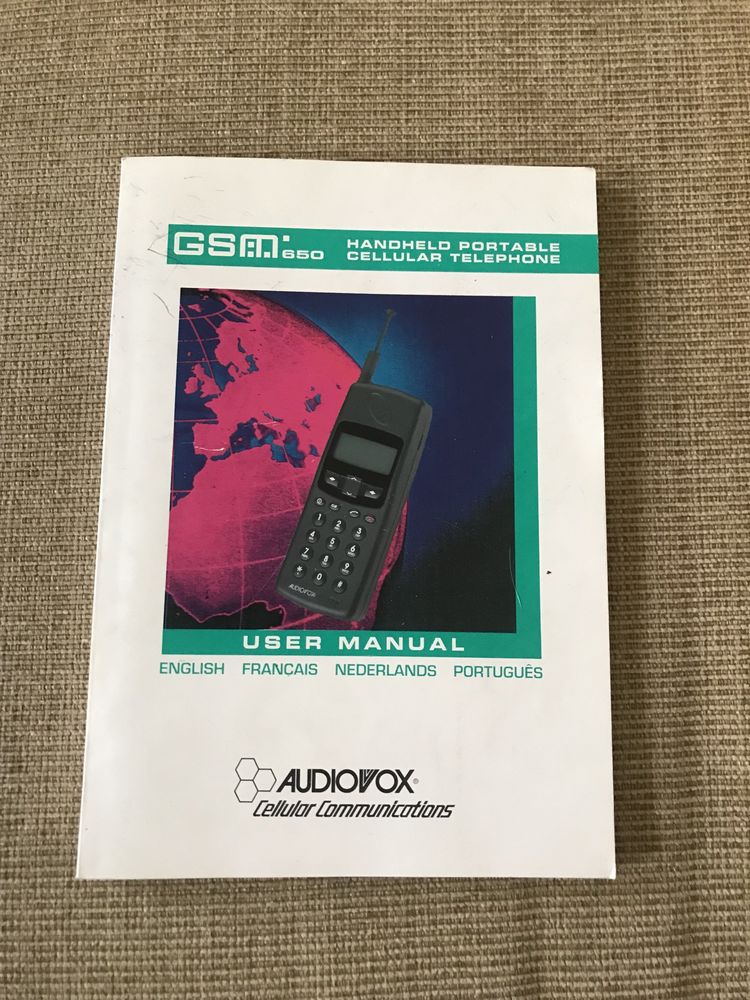 Telemóveis Nokia, Manual Audiovox e outros