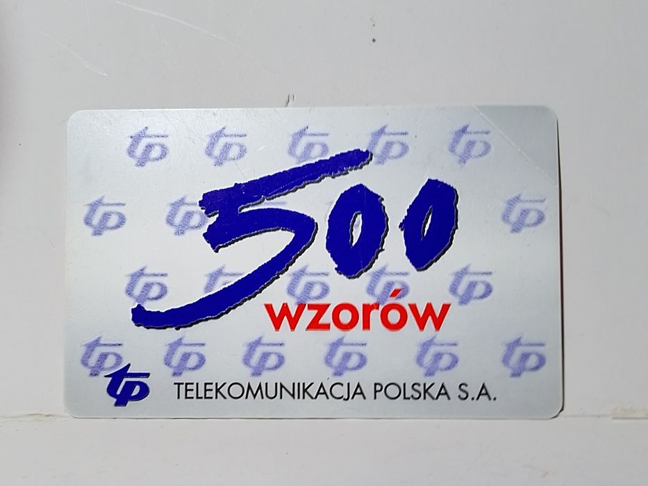 Karta telefoniczna TP 500 wzorów Telekomunikacja Polska NOWA!