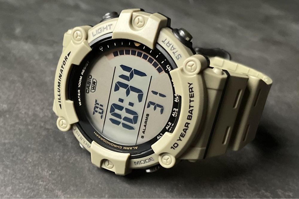 Годинник тактичний Casio AE-1500WH-5A новий оригінал койот хакі