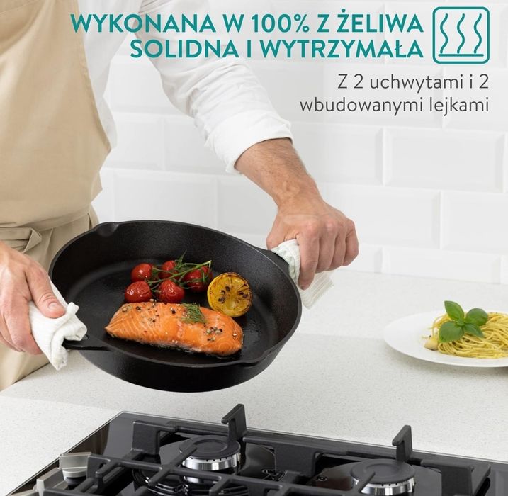 Navaris Żeliwna patelnia nowa okazja na prezent