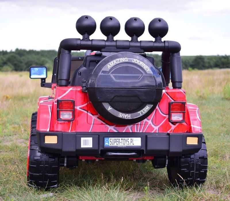 Auto samochód pojazd na akumulator JEEP FULLTIME 4x4 funkcja bujania