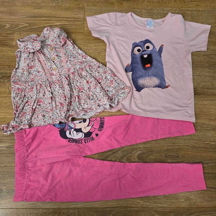 U17. Zestaw paka ubranek w rozm. 110-116 dla dziewczynki