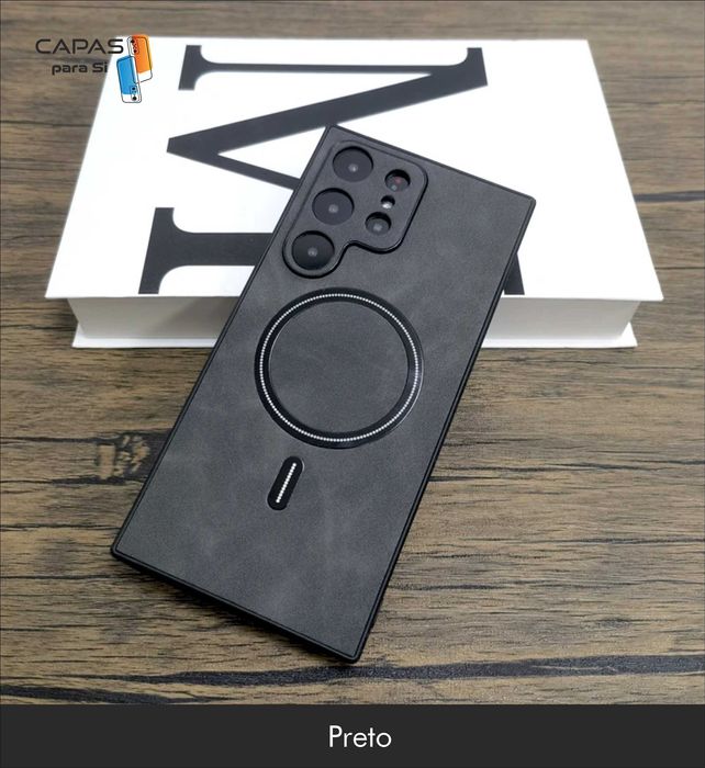 Capa couro Samsung S24 S23 S22 S21 S20 Ultra Plus - PORTES INCLUIDOS