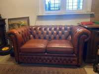Komplet Chesterfield, sofa dwuosobowa + trzyosobowa, Zachodnia Europa
