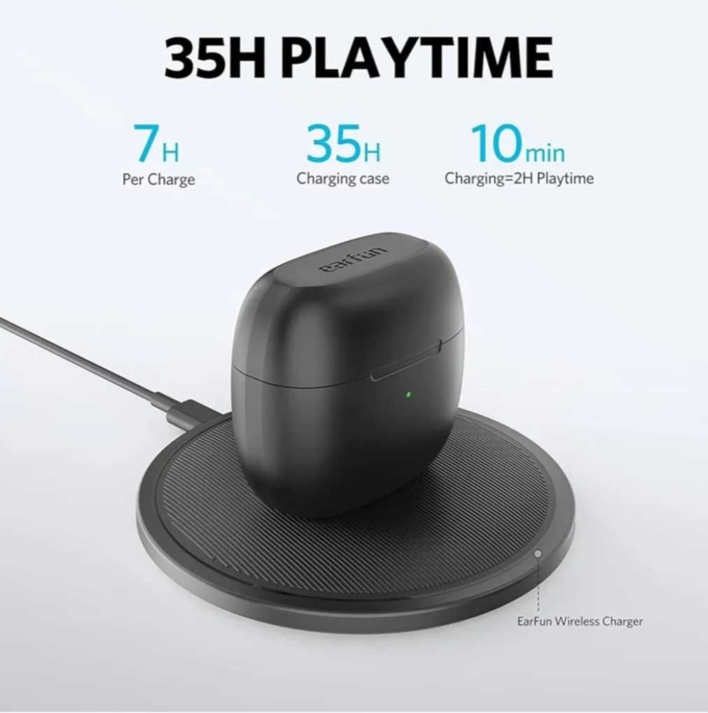 Słuchawki douszne bezprzewodowe bluetooth 5.0 EarFun Air TW200 black