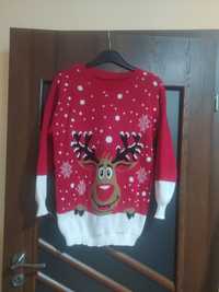Sweter świąteczny renifer Rudolf męski 36 S 34 XS