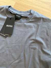 Hugo Boss Koszulka Rozmiar XXL Męska Stalowa Bluzka T-Shirt Wiosna