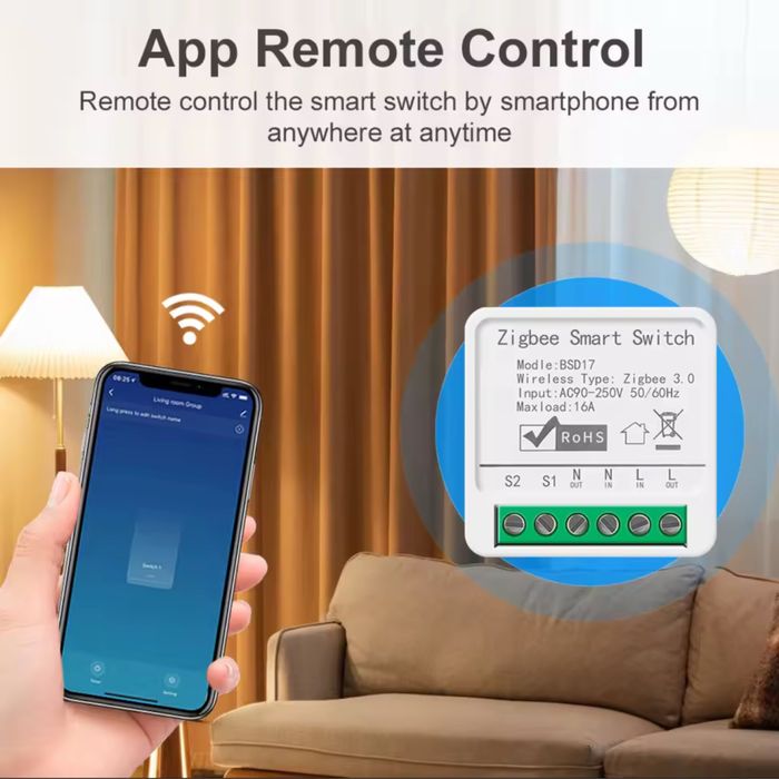 Zigbee2MQTT Zigbee3.0 Mini Реле