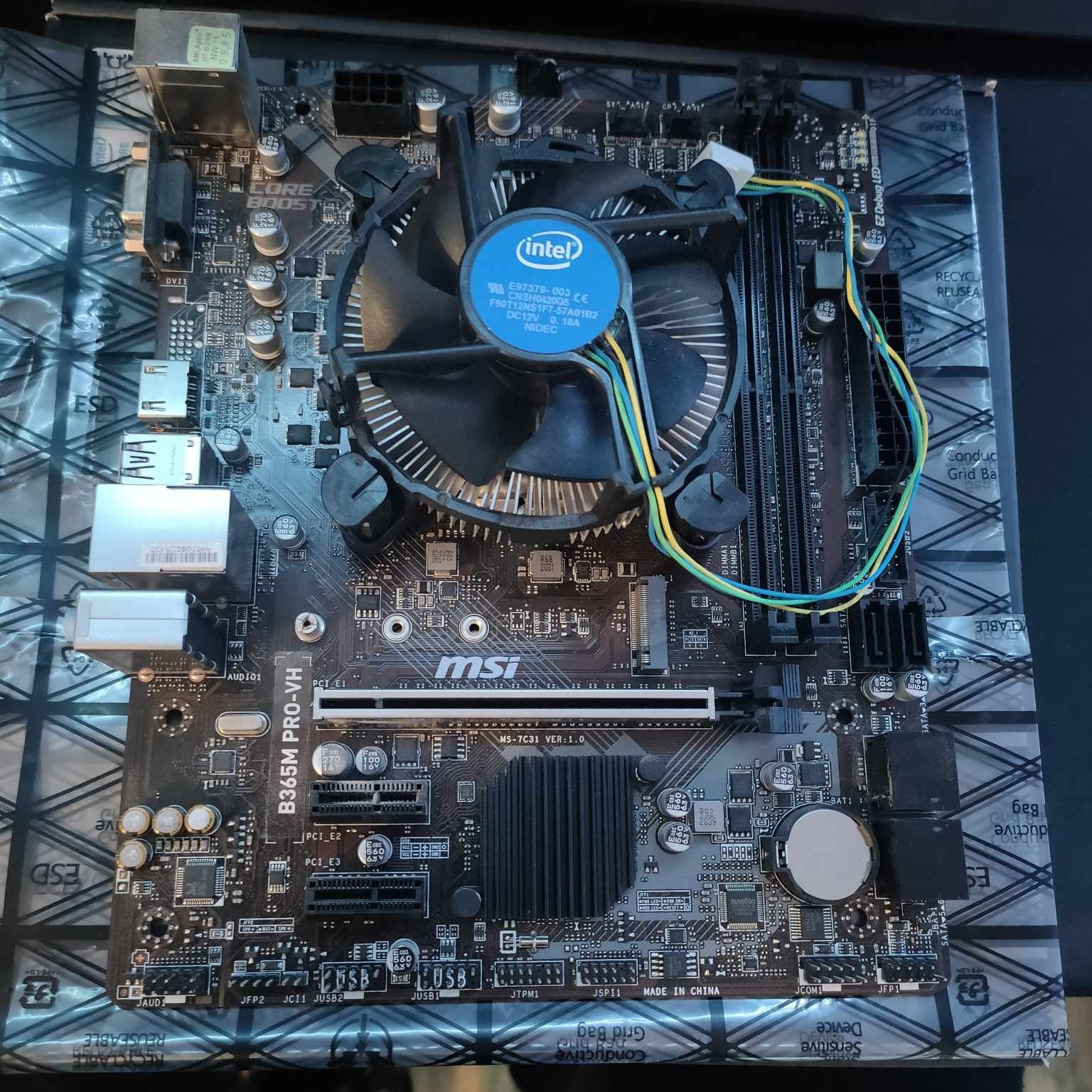 i3 9100f + MSI B365m PRO-VH + Spartan 4max 120mm