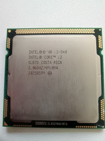 Процесор Intel Core i3-540 (S1156/2x3.06GHz/2.5 GT/s/4MB/73 Вт