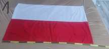 Flaga Polski 120/75 biało czerwona na sztandar