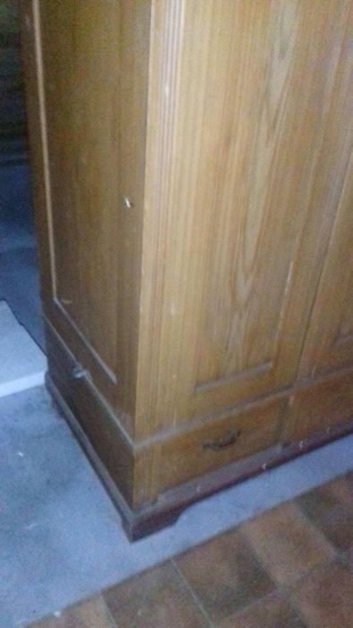 Stara szafa lite drewno, ornament, zabytek lata 50