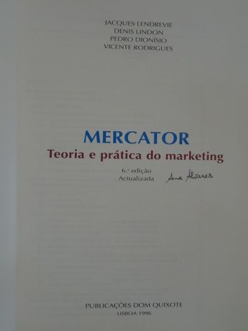 Mercator - Teoria e Prática do Marketing de Denis Lindon