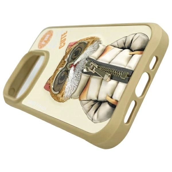 Etui Nimmy Cool&Cute 2.0 Cat na iPhone 15 Pro - zielone