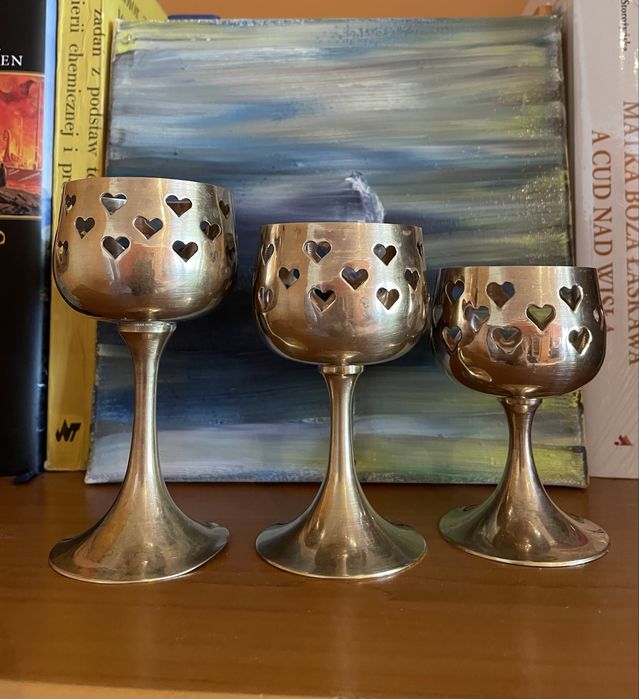 Świecznik 3 szt. do świeczek typu tealight.