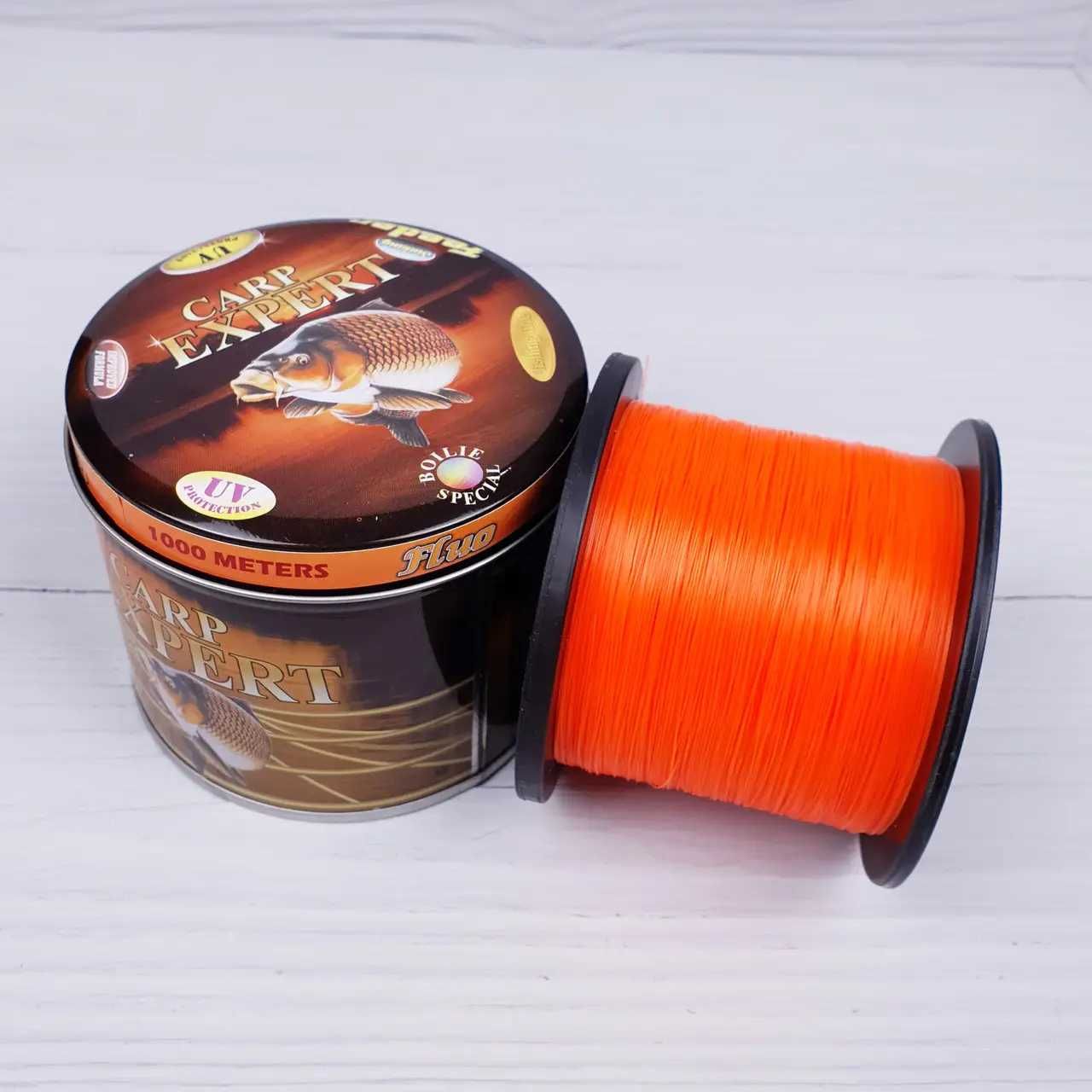 Волосінь для риболовлі на коропа Carp Expert Fluo Orange 1000м