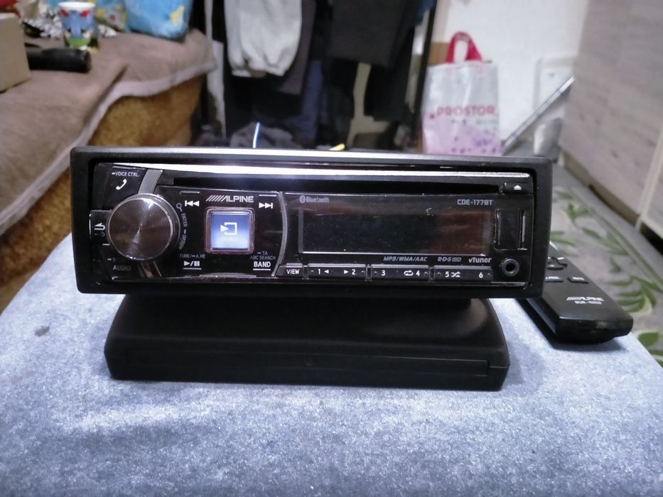 Магнитола alpine CDE-177BT процессор с блютузом