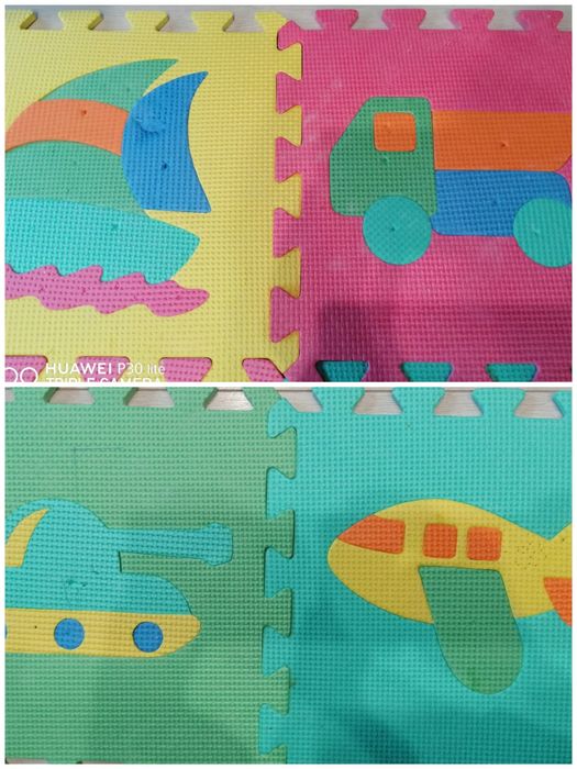 Набір пазли килимок тварини техніка фрукти-овочи букви абетка