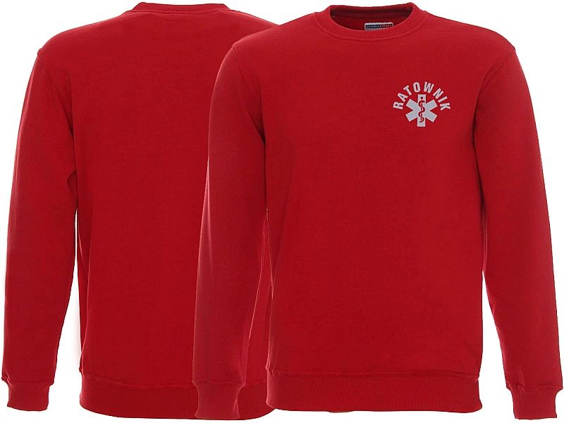 Bluza ratownicza odblaskowa FUNKCYJNA męska czerwona (S)