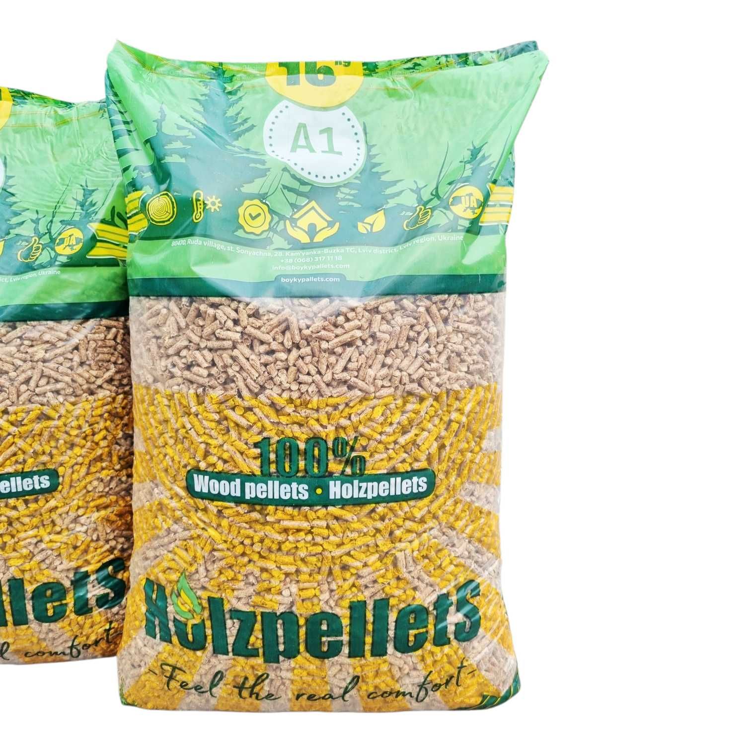 Pellet HOLZPELLET A1 18MJ SuperJakość Wysoko Energetyczny Transport