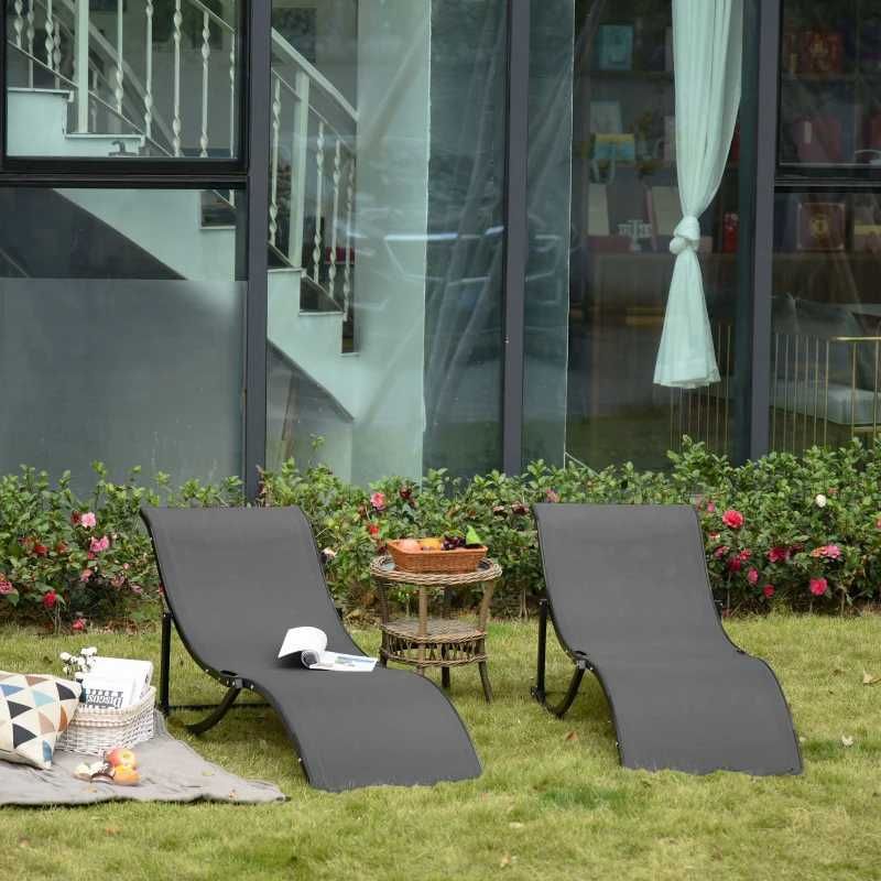 NOVAS conjunto de 2 espreguiçadeiras ergonómicas - 3 Cores disponíveis