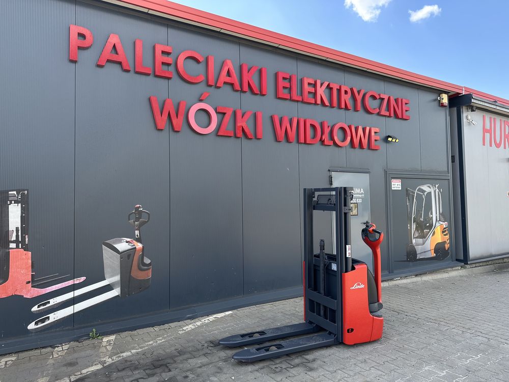 Paleciak elektryczny Linde 2017 r 250 cm 1000 kg Jak Nowy