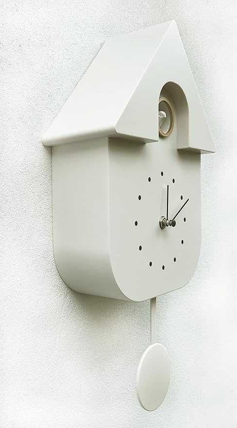 Zegar ścienny z kukułką styl wiejski z dźwiękiem ćwierkającego ptaka
