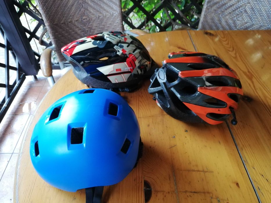PAKIET 3 x kask dla dziecka dziecięcy na rower hulajnogę kaski