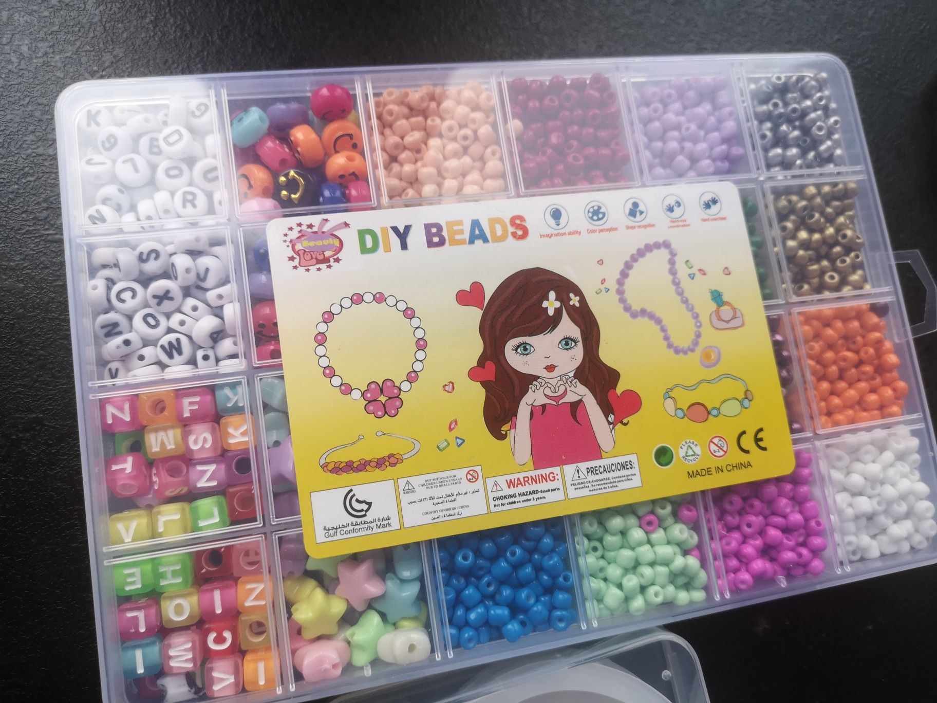 Zestaw dla dziewczynki XL do robienia bransoletek NOWY DIY beads hit