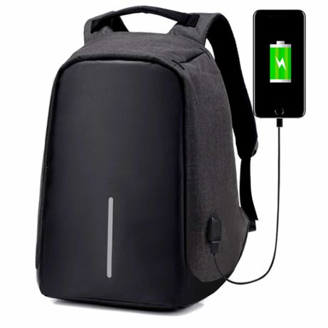 Рюкзак антивор для ноутбука Bobby с USB портом Черный