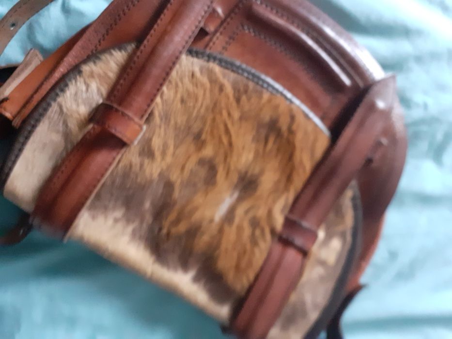 Torba myśliwska ręcznie szyta.