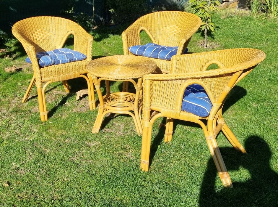 Ratanowy komplet tarasowy