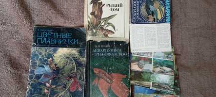 Книги и открытки по рыбам