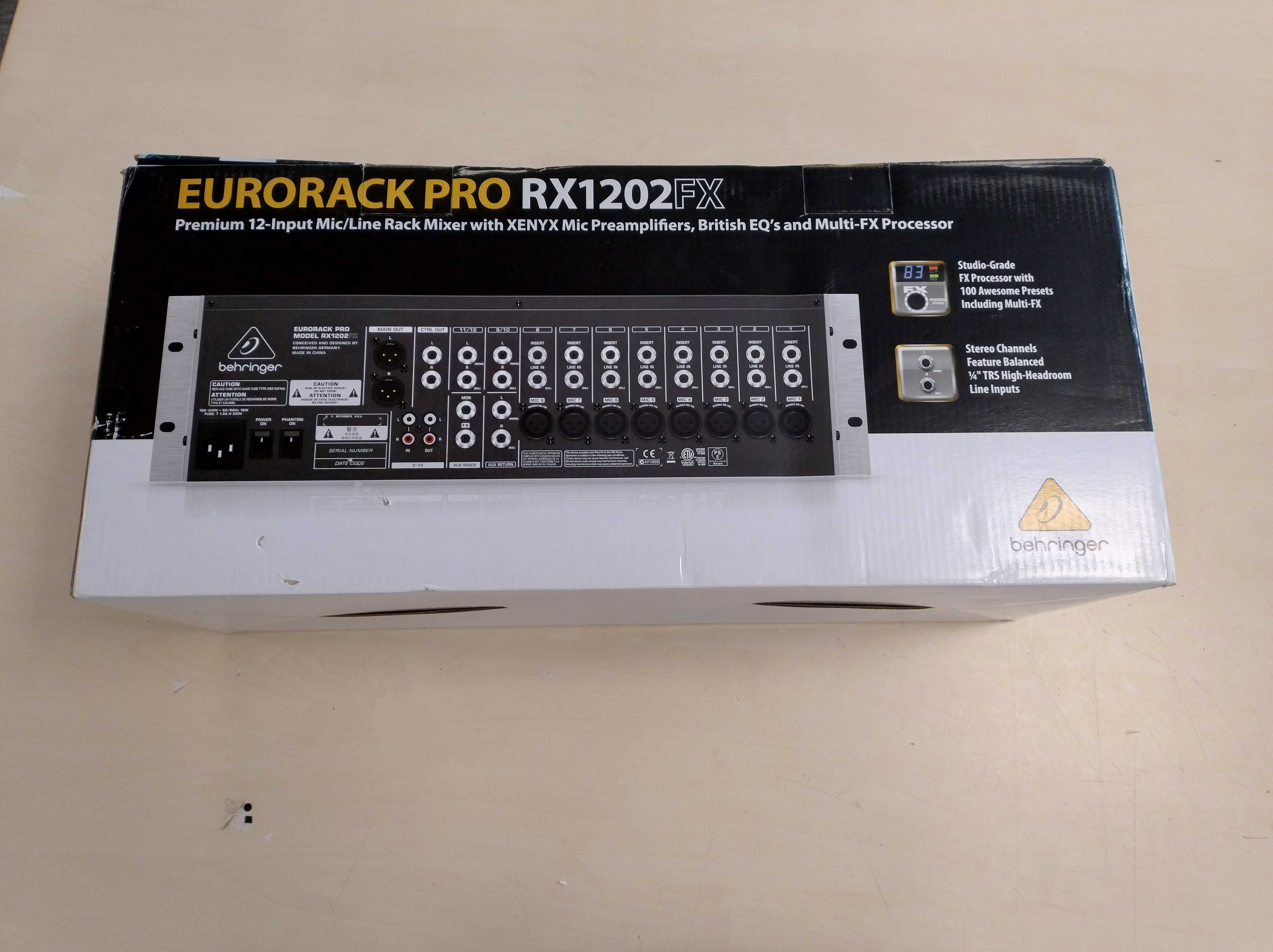 Mikser Behringer Eurorack PRO RX 1202 FX V2