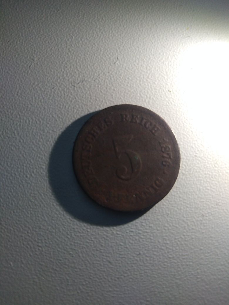 5 дойч марок 1876 і 2 фунта 1998
