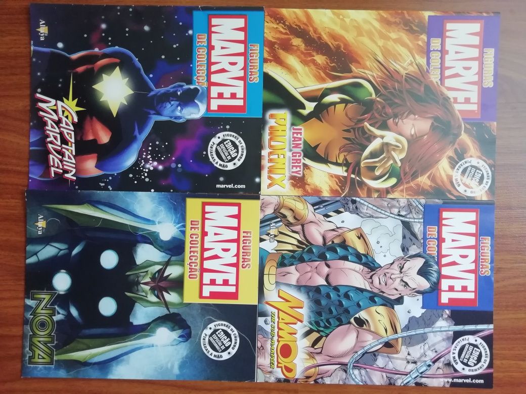 Magazines eaglemoss figuras de chumbo DC e Marvel