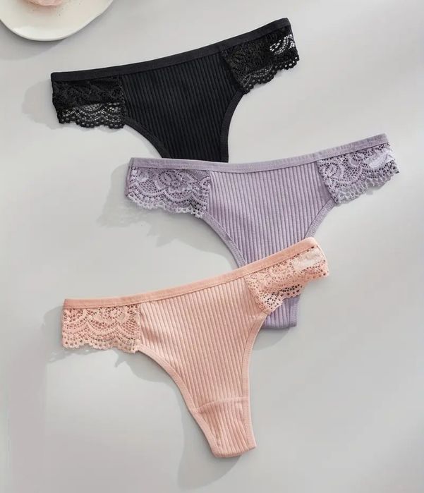 NOWE stringi (3 sztuki), rozmiar S