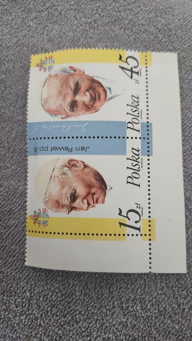 Okolicznościowy znaczek pocztowy jan paweł ii papiez