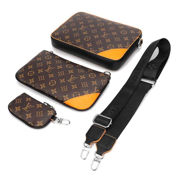 Сумка Мессенджер через плече LV - LOUIS VUITTON - коричнева монограм