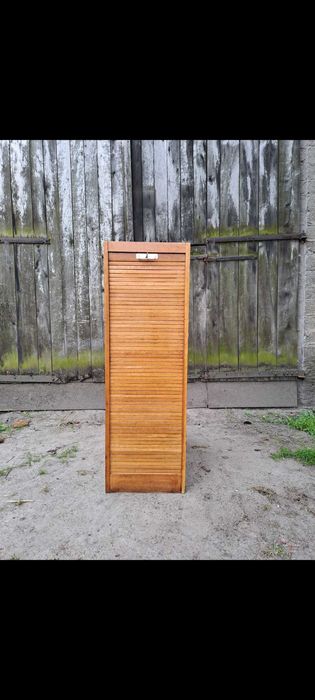 Szafka katalogowa roletowa design lata 60