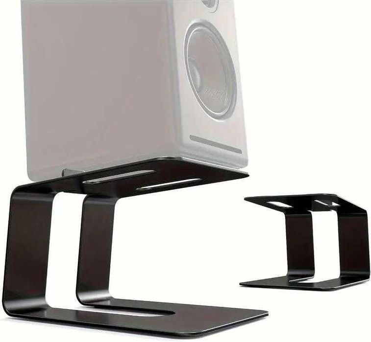 Suportes de colunas audio de Metal, cor preta