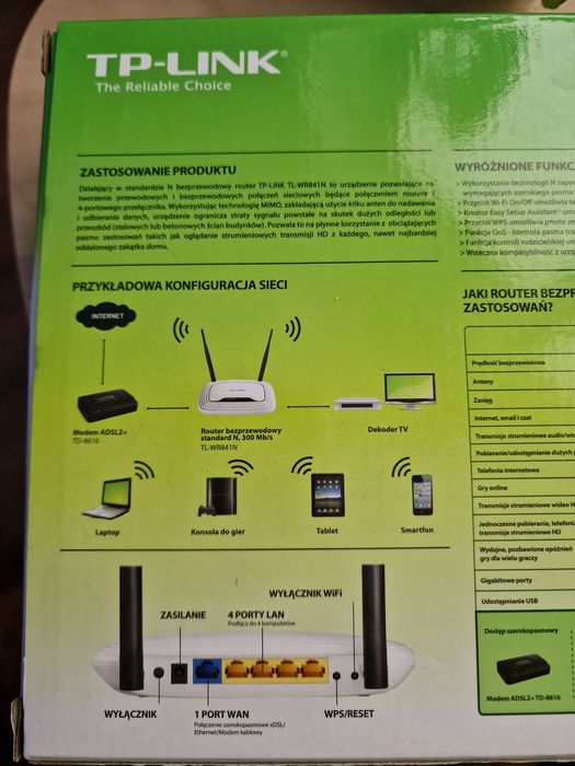 Router TP-Link TL-WR841N