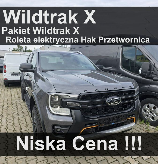 Ford Ranger Wildtrak X 205KM 4x4 Roleta elektr. Kamera 360 Pakiet X Hak 2729 zł