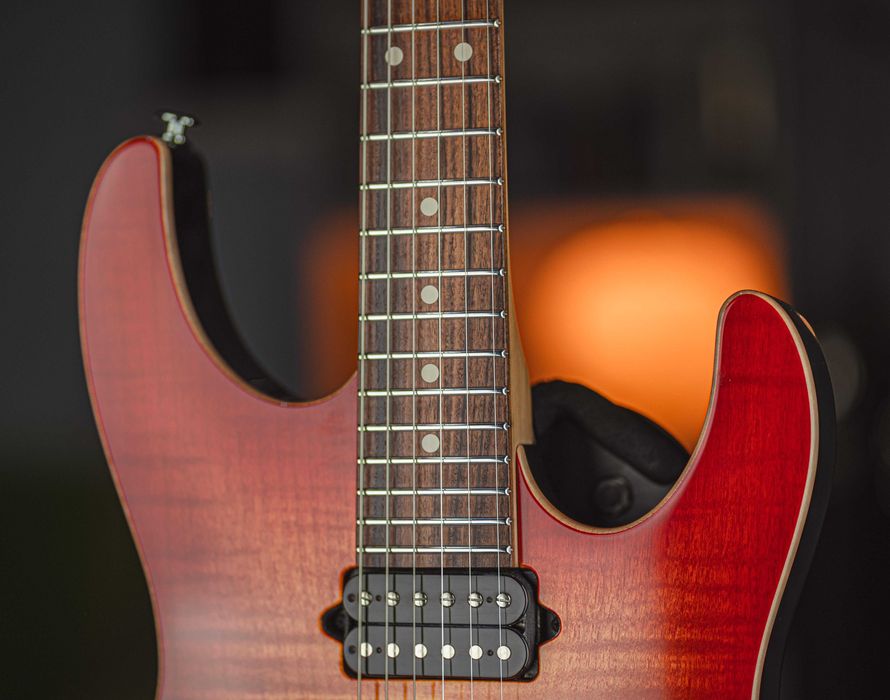 Suhr Modern Plus HSH Pau Ferro Fretboard 2019 Fireburst