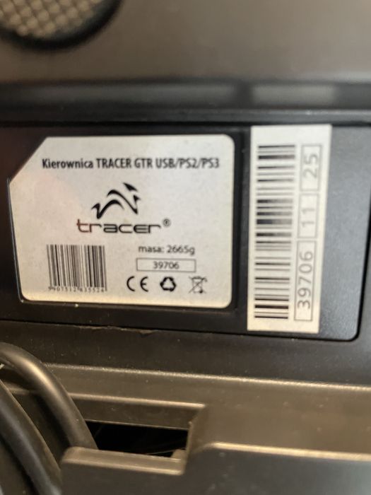Kierownica pedały Tracer usb/ps2/ps3