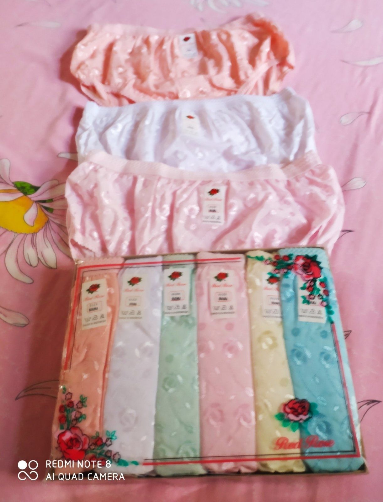 Трусики с вышивкой, XL