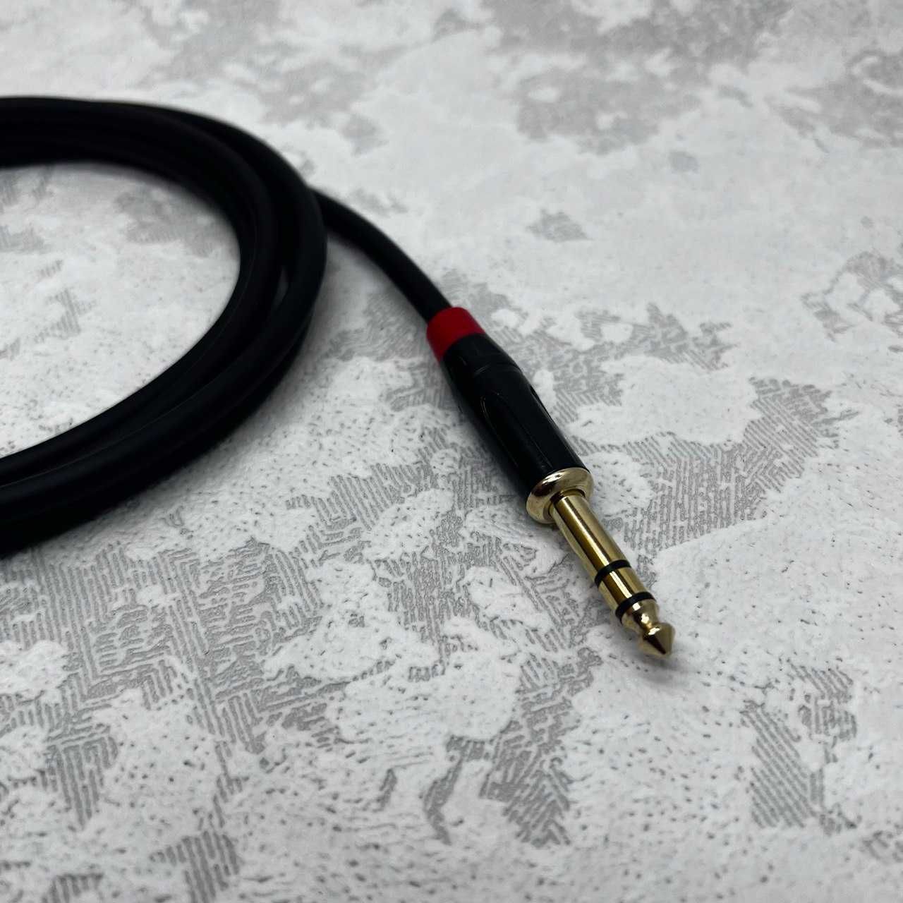 Різна довжина! Кабель TRS Jack 6,3мм (джек, великий палець)