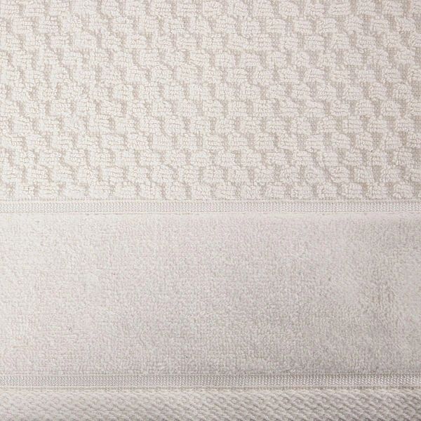 Ręcznik 50x90 kąpielowy BAWEŁNA żakardowy chłonny FRIDA krem