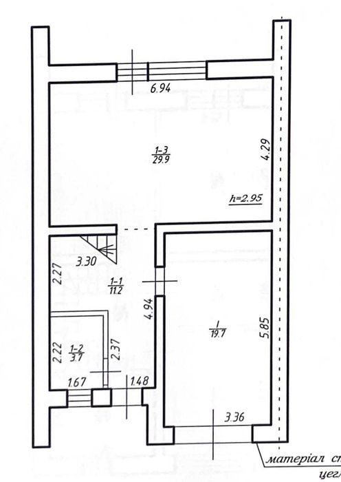 Продам зданий таунхаус в Крихівцях з чорновим ремонтом у закритому ЖК