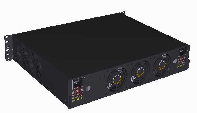 Obudowa RACK do szafy 19 cali R-CASE 2 PRO / Serwer 2x mATX, 2 x FLEX